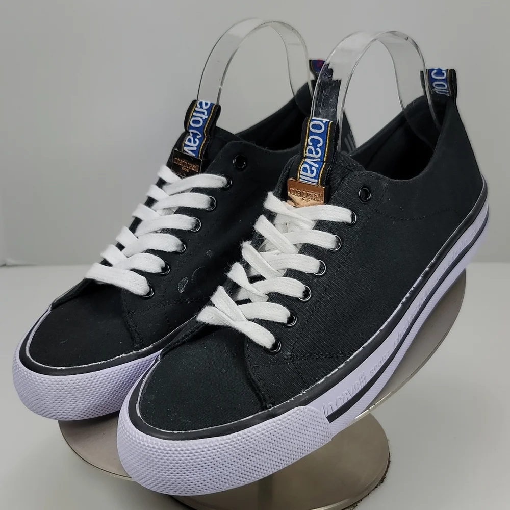 Roberto Cavalli Sport Canvas Men's Sneakers. Brand New. - Picture 2 of 13